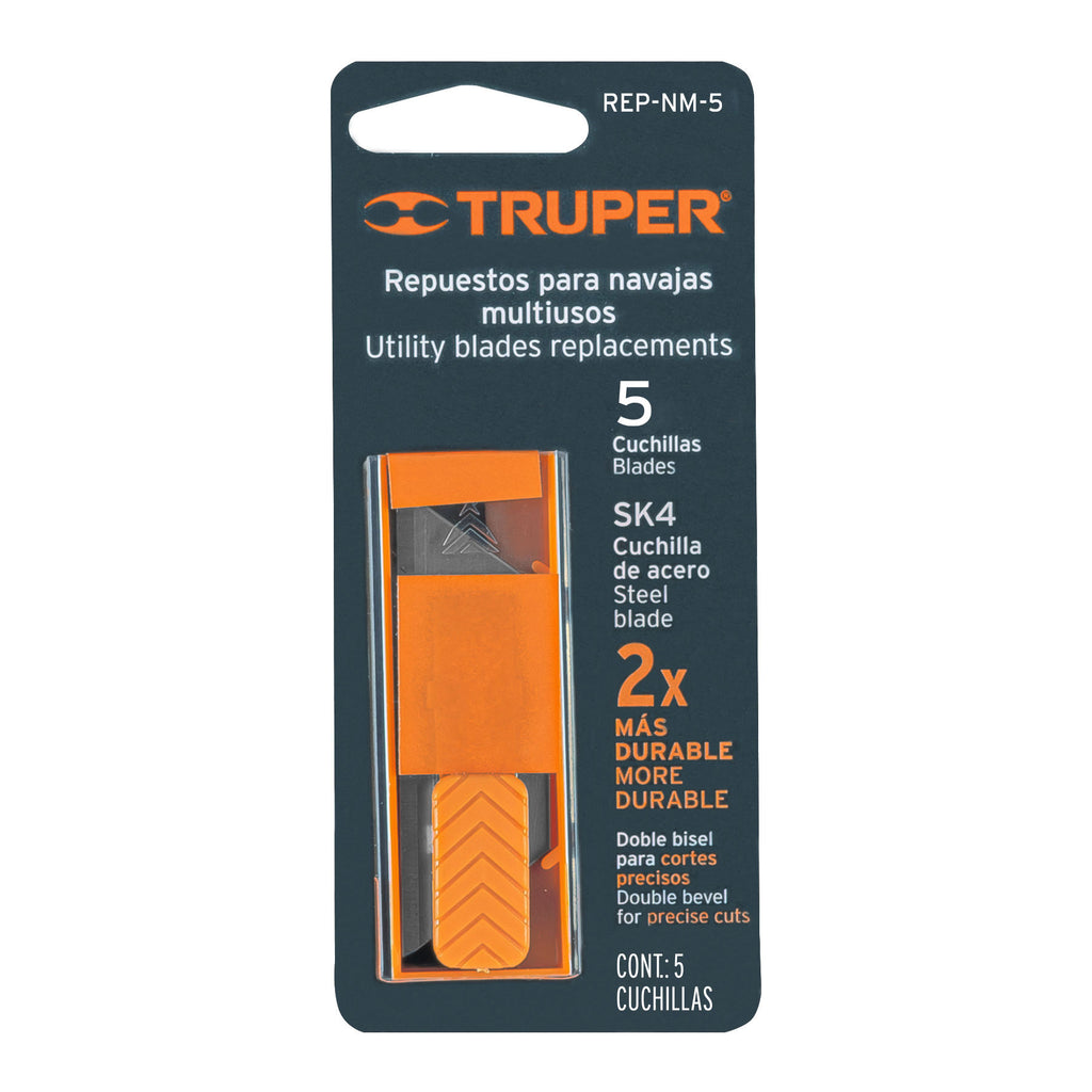 Dispensador con 5 cuchillas para NV-7 y NM-7, TRUPER REP-NM-5 (16953)