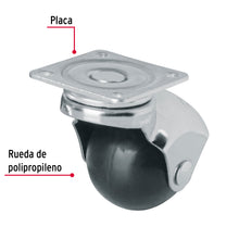 Cargar imagen en el visor de la galería, Rodaja esférica, 40 mm con placa, FIERO RO-40P (44390)