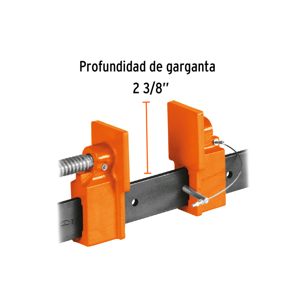 Sargento 48" de solera de acero, TRUPER S4 (17737)