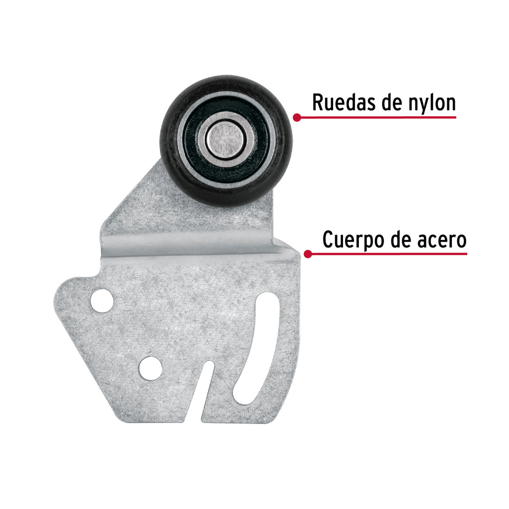 Correderas para riel superior de clóset, HERMEX SC-01 (48970)