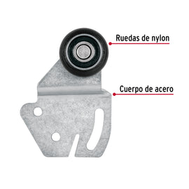 Correderas para riel superior de clóset, HERMEX SC-01 (48970)