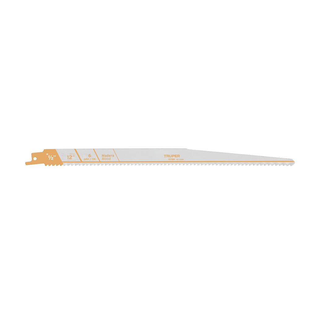 Blíster con 2 seguetas sierra sable 12" 6 DPP para madera, TRUPER SE-126M (10789)