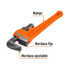 Cargar imagen en el visor de la galería, Llave stilson 12&quot; cuerpo robusto de hierro dúctil, TRUPER STI-12 (15837)