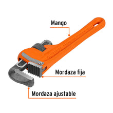Cargar imagen en el visor de la galería, Llave stilson 8&quot; cuerpo robusto de hierro dúctil, TRUPER STI-8 (15835)