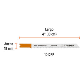 Blíster con 5 seguetas 10 DPP zanco 