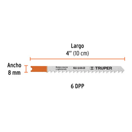 Blíster con 5 seguetas 6 DPP zanco 