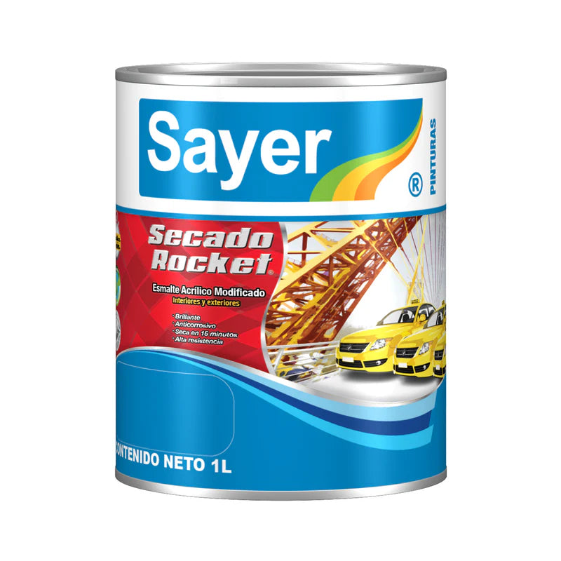 Secado rocket SAYER EK-0200.30 blanco brillante 1L