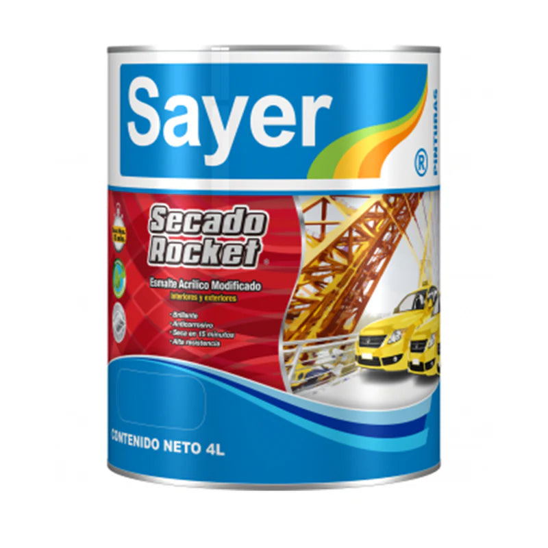 Secado rocket SAYER EK-0200.40 blanco brillante 4L