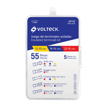 Cargar imagen en el visor de la galería, Juego de 55 terminales aisladas para cable, VOLTECK TERA-K55 (48142)