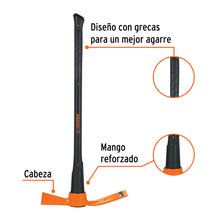 Cargar imagen en el visor de la galería, Talacho-hacha 5 lb, mango fibra de vidrio 36&quot;, TRUPER TH-5MX (18648)