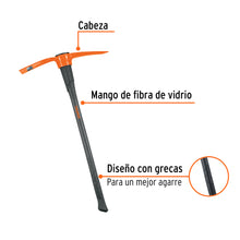 Cargar imagen en el visor de la galería, Talacho-pico 5 lb, mango fibra de vidrio 36&quot;, TRUPER TP-5MX (18647)