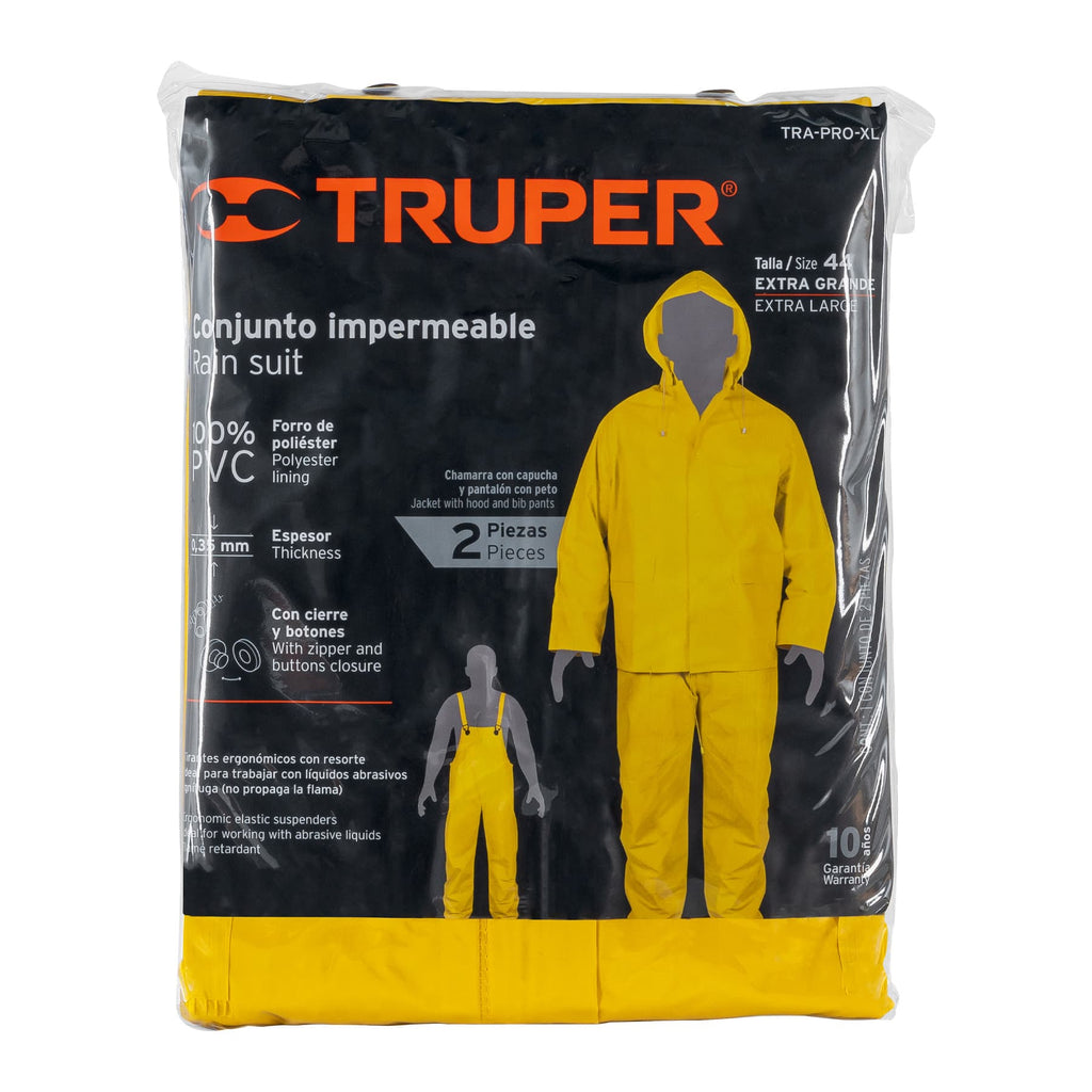 Conjunto impermeable doble capa, talla XG, TRUPER TRA-PRO-XL (14420)