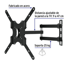 Cargar imagen en el visor de la galería, Soporte para pantallas 23&quot; a 42&quot; mov. angular y articulado, VOLTECK  TVSM-42 (46095)