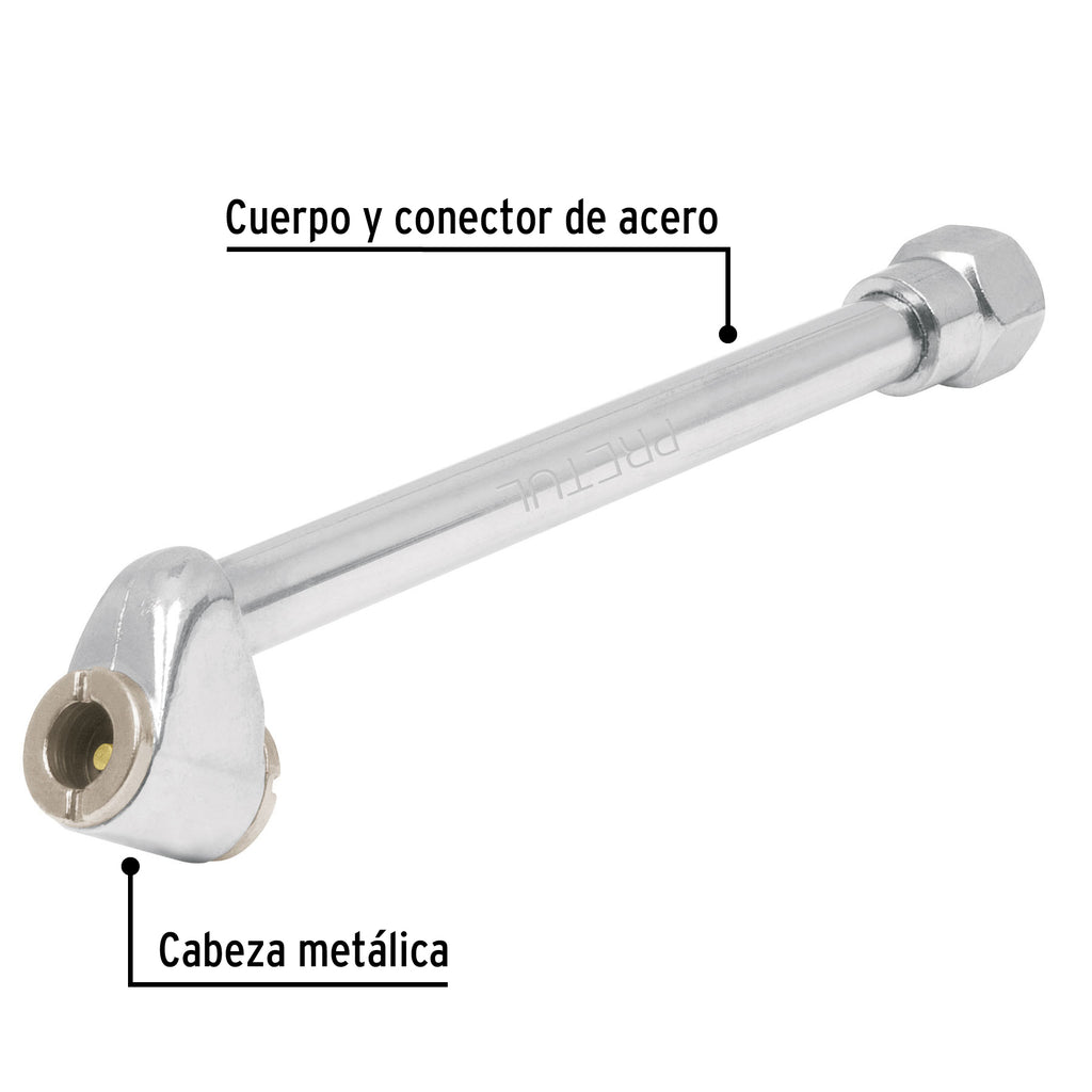 Inflador de cabeza doble, cuerda 1/4 NPT, PRETUL VAL-INF-1/4P (21694)