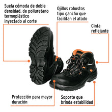 Cargar imagen en el visor de la galería, Zapatos #28 industriales de seguridad TRUPER ZC-428N (15495)