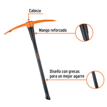 Cargar imagen en el visor de la galería, Zapapico 7 lb, mango fibra de vidrio 36&quot;, TRUPER ZP-7M (18630)