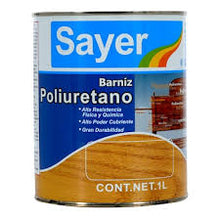 Cargar imagen en el visor de la galería, Barniz poliuretano SAYER UP-1220 chocolate 1L