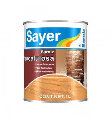 Barniz nitrocelulosa SAYER NL-0740.30 nitrolaca transparente brillante 1L