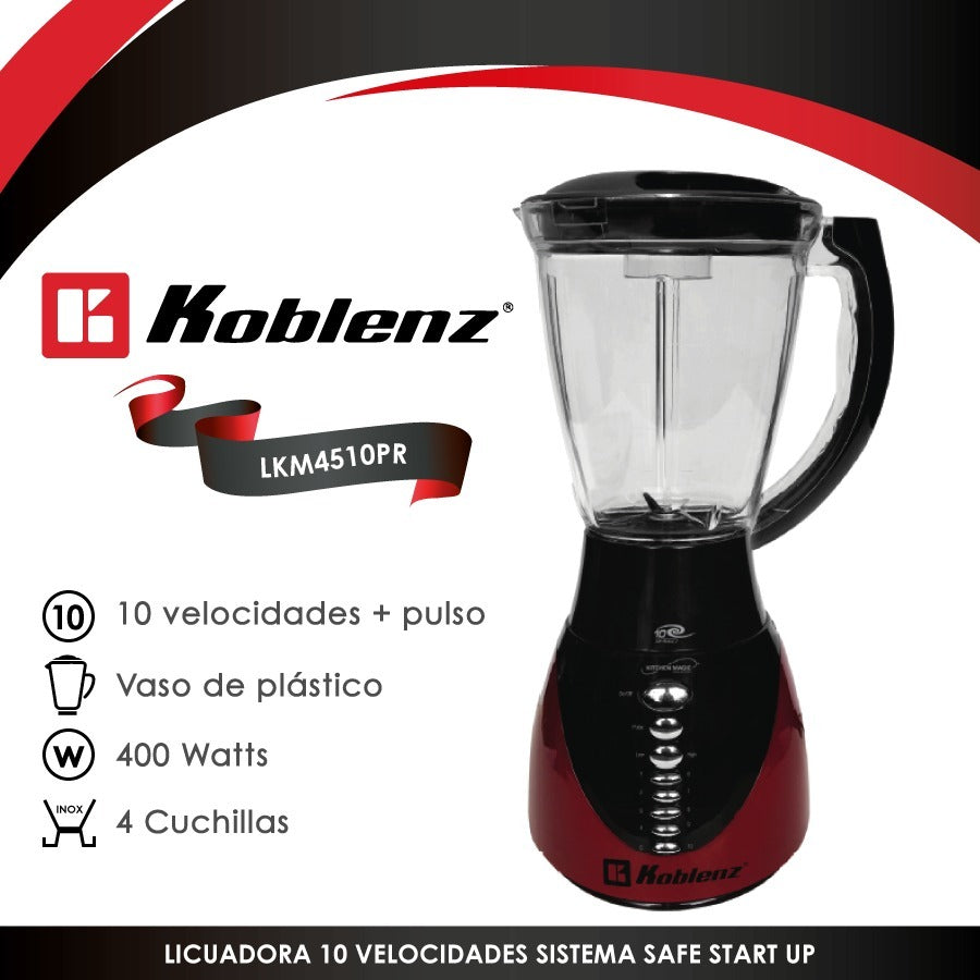 Licuadora Koblenz LKM4510 color roja