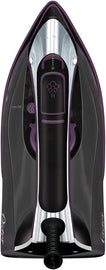 Plancha de vapor Oster con suela de cerámica morada y avanzada tecnología de vapor gcstae6502-013